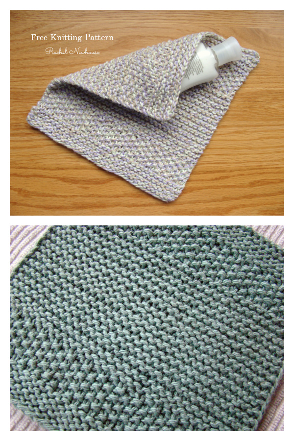 Seeded Stripe Dishcloth Free Knitting Pattern
